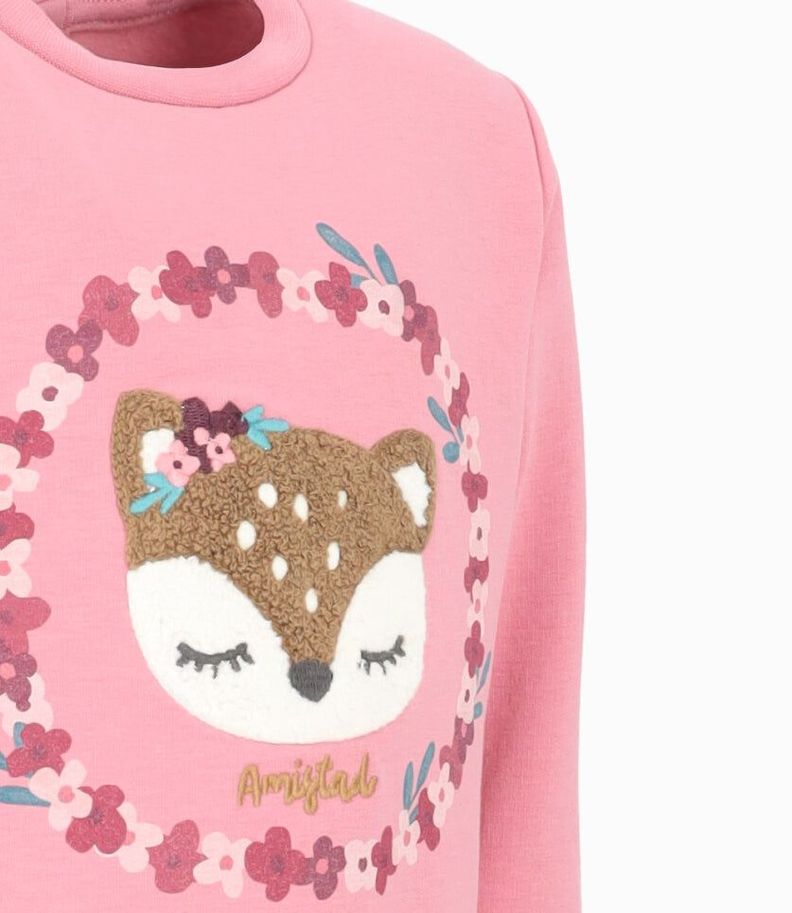 Polerón bebés con diseño rosado 4 Kids-3
