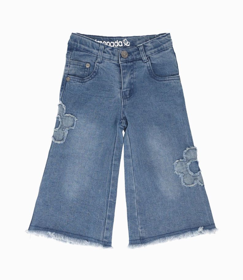 Jeans bebés con diseño celeste Limonada-0
