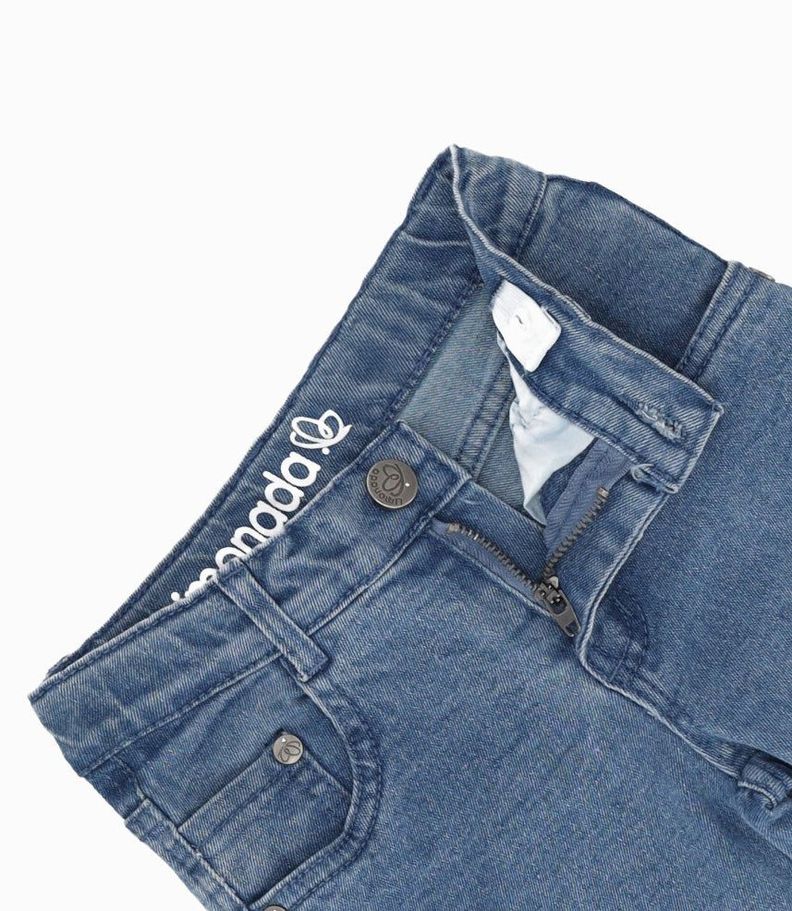 Jeans bebés con diseño celeste Limonada-2