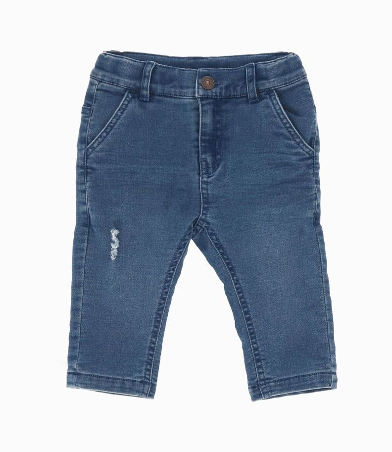 Jeans bebés básico denim celeste Black and Blue-0