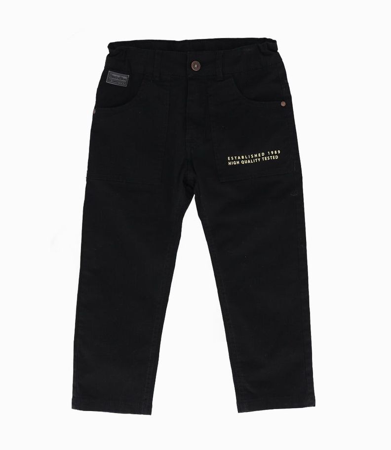 Pantalón niño básico negro Black and Blue-0