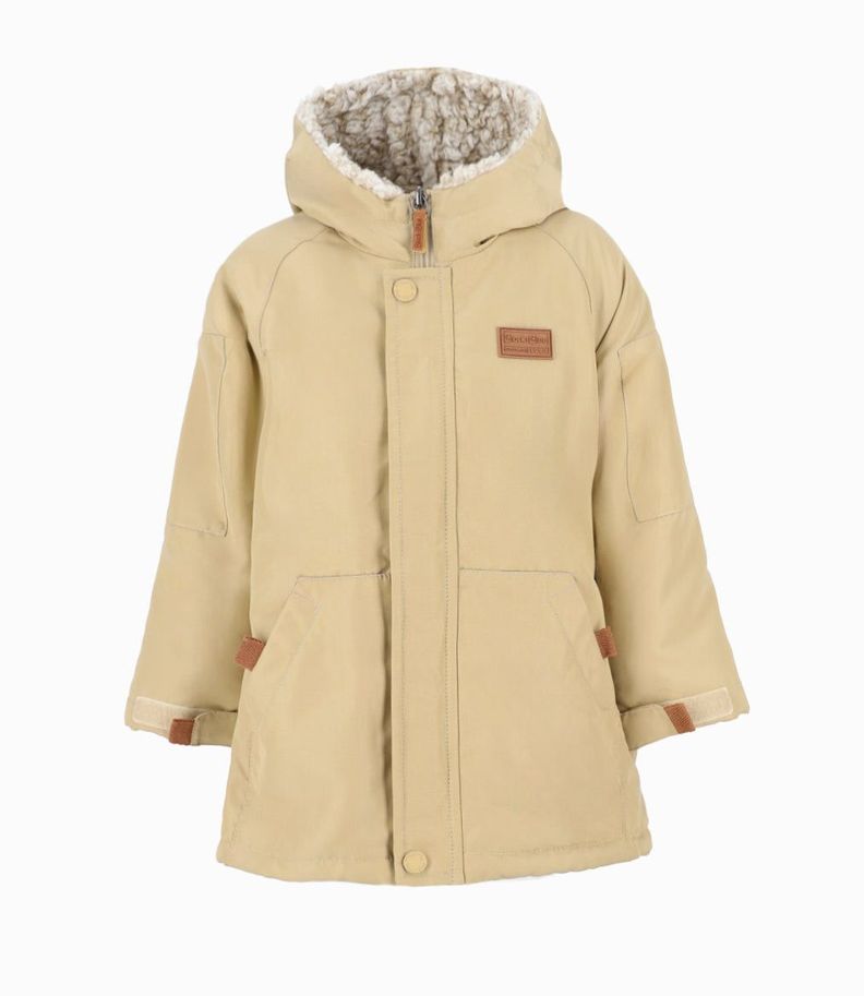 Abrigo bebés impermeable beige Black and Blue-1