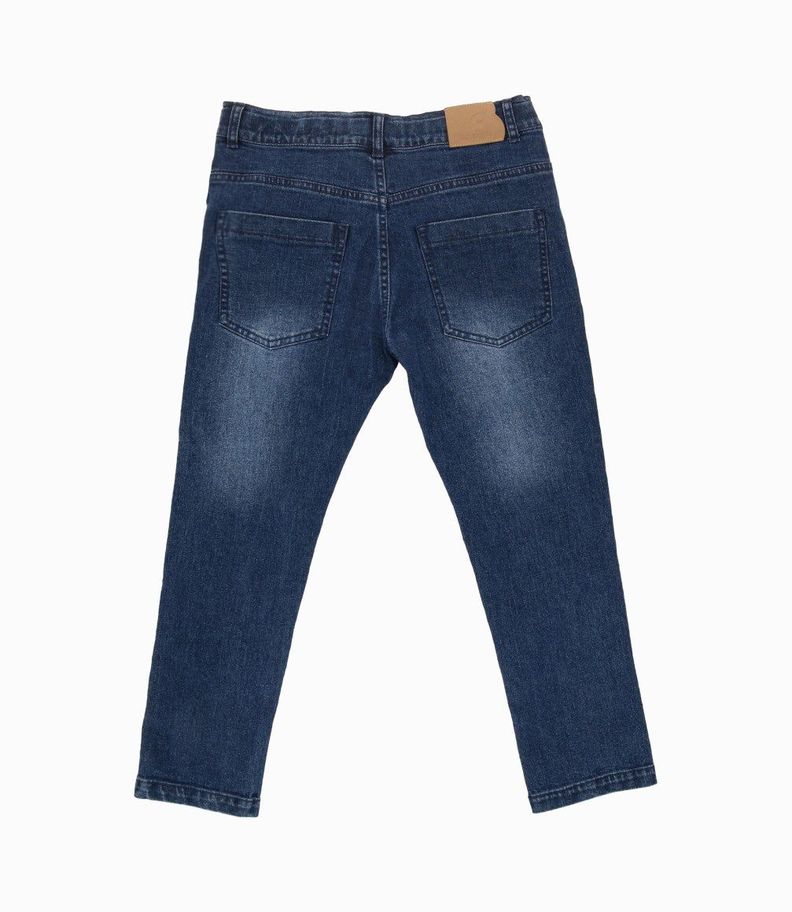 Jeans niño pitillos denim azul Black and Blue-1
