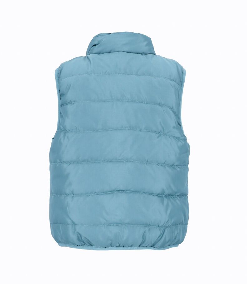 Parka bebés sin mangas petróleo Black and Blue-2
