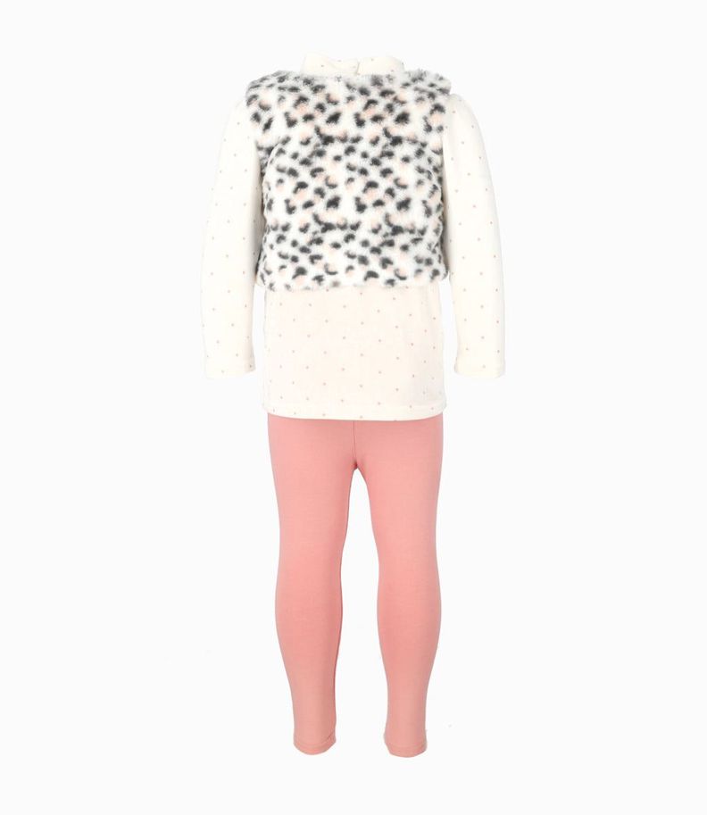 Conjunto bebés con bolero palo rosa Limonada-1