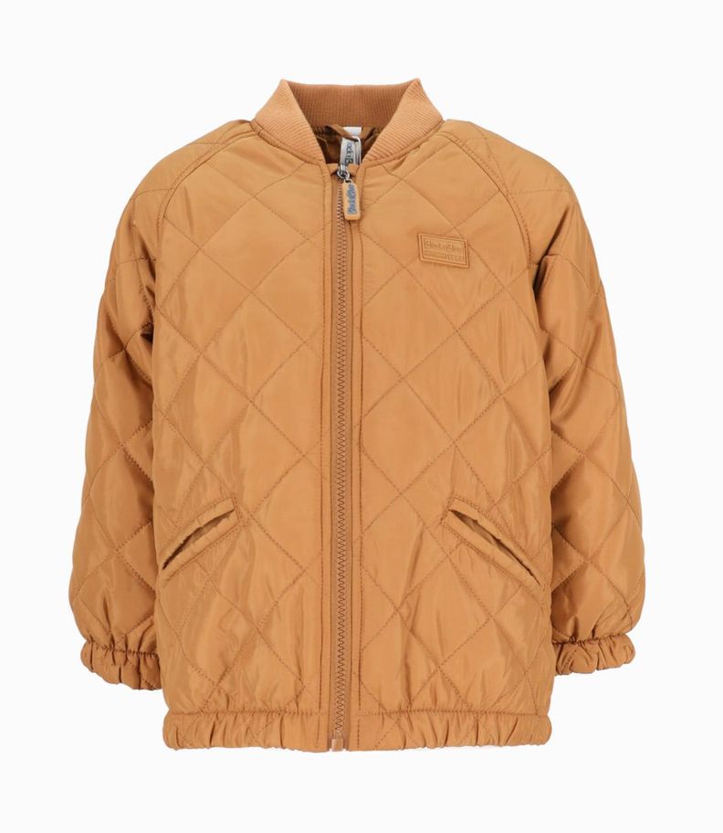Chaqueta niño bomber camel Black and Blue-0