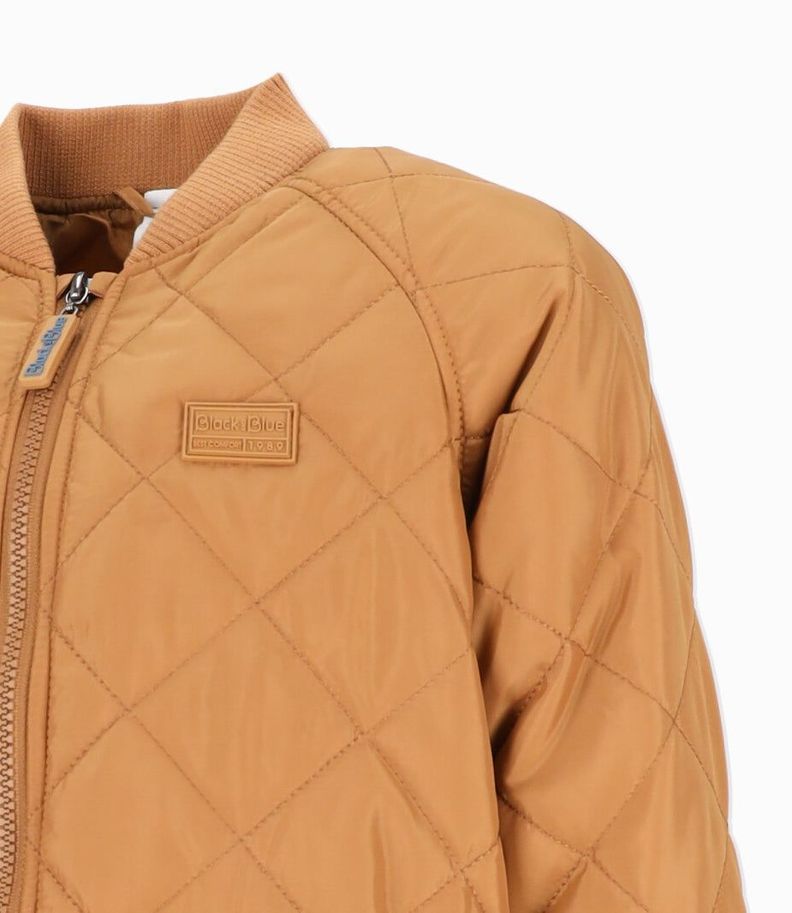 Chaqueta niño bomber camel Black and Blue-2