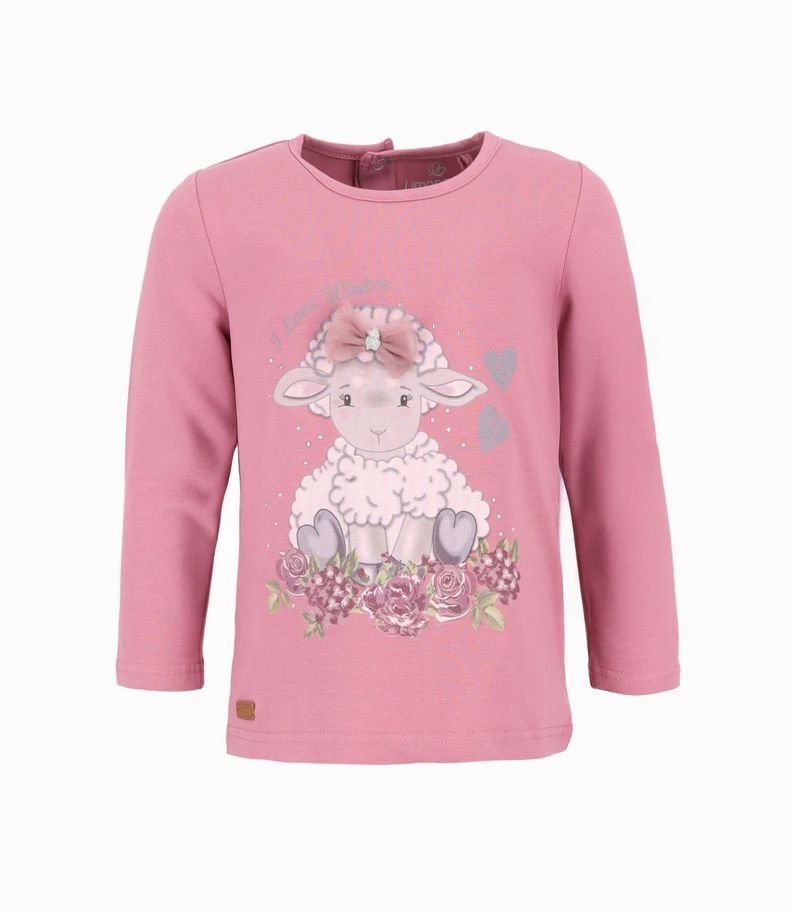 Polera bebés con oveja burdeo Limonada-1