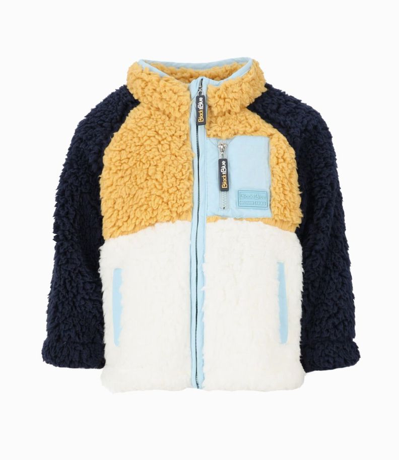 Polerón bebés sherpa mostaza Black and Blue-0