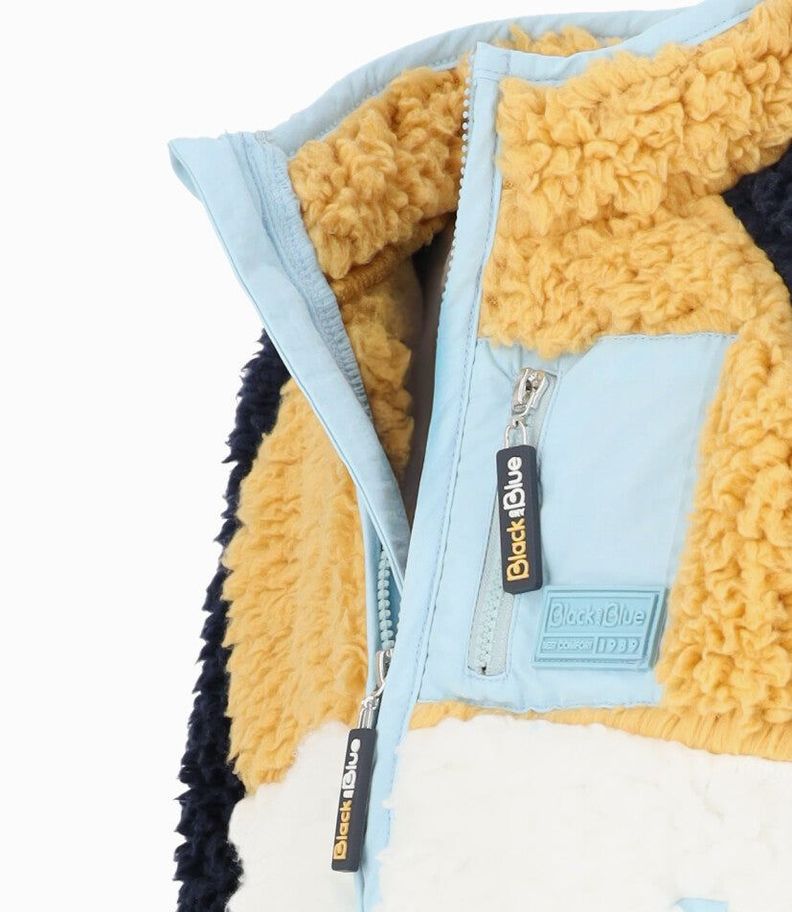 Polerón bebés sherpa mostaza Black and Blue-2