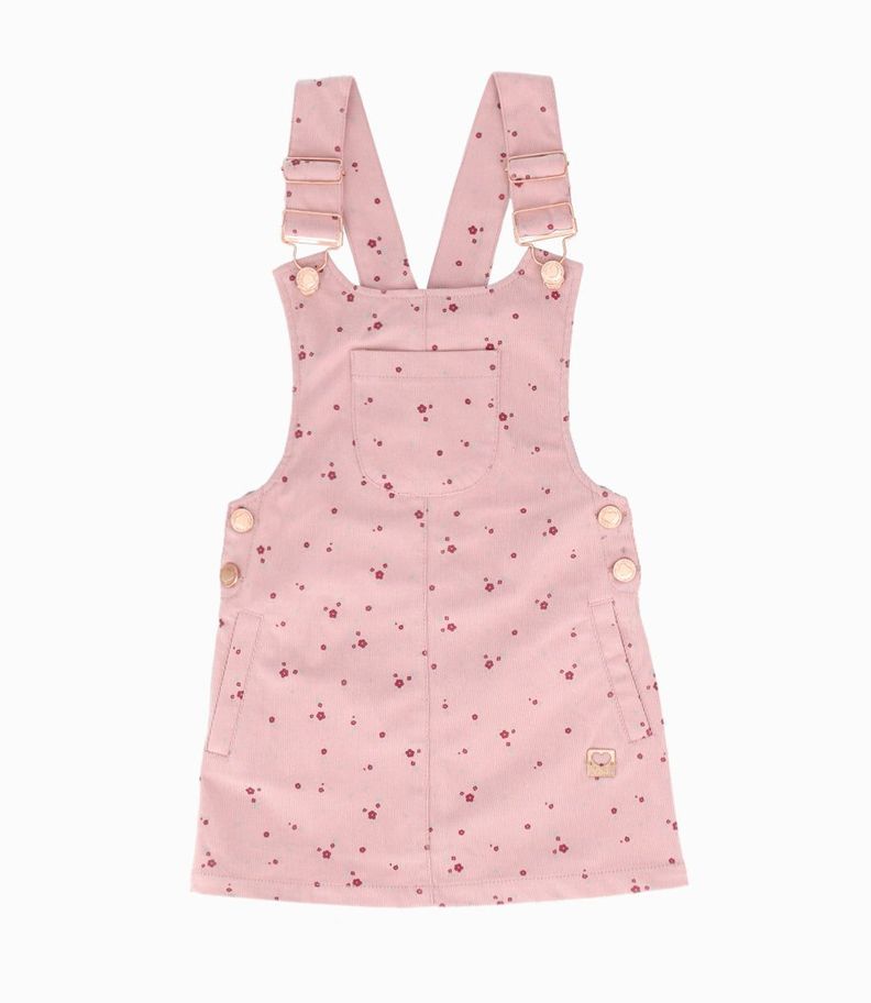 Jardinera niña jumper morado 4 Kids-0