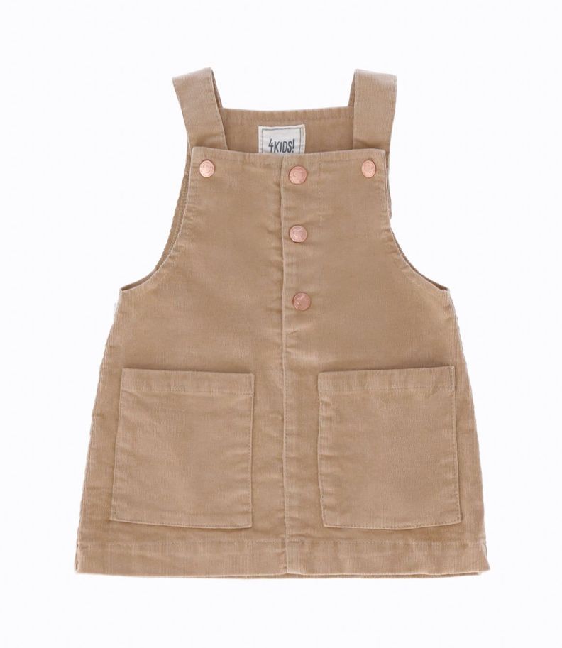 Jardinera bebés cotelé beige 4 Kids-0