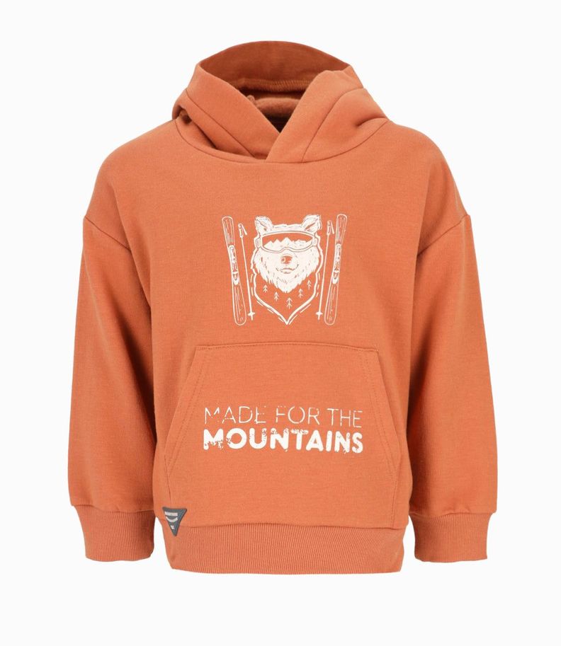 Polerón niño con diseño naranjo 4 Kids-1