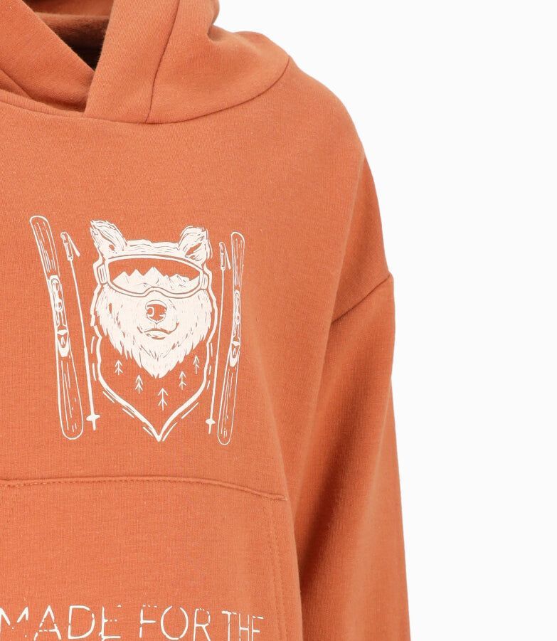 Polerón niño con diseño naranjo 4 Kids-3