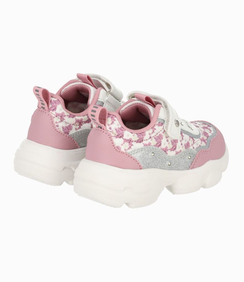 Zapatilla bebés con luces rosado Limonada-2