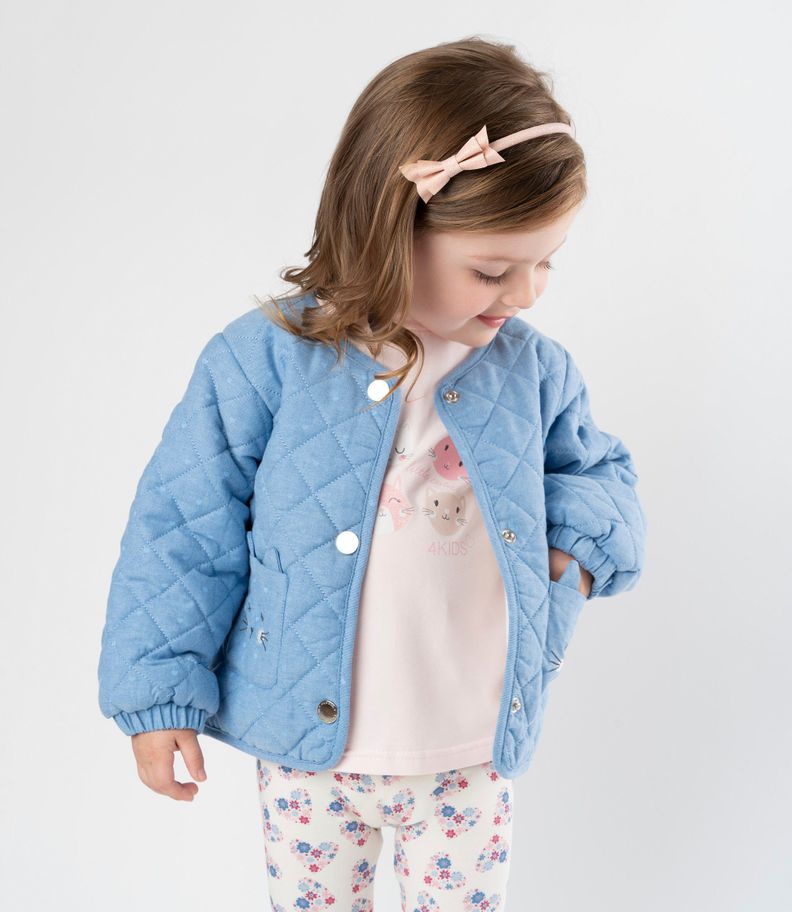 Chaqueta bebés quilt azul marino 4 Kids-0