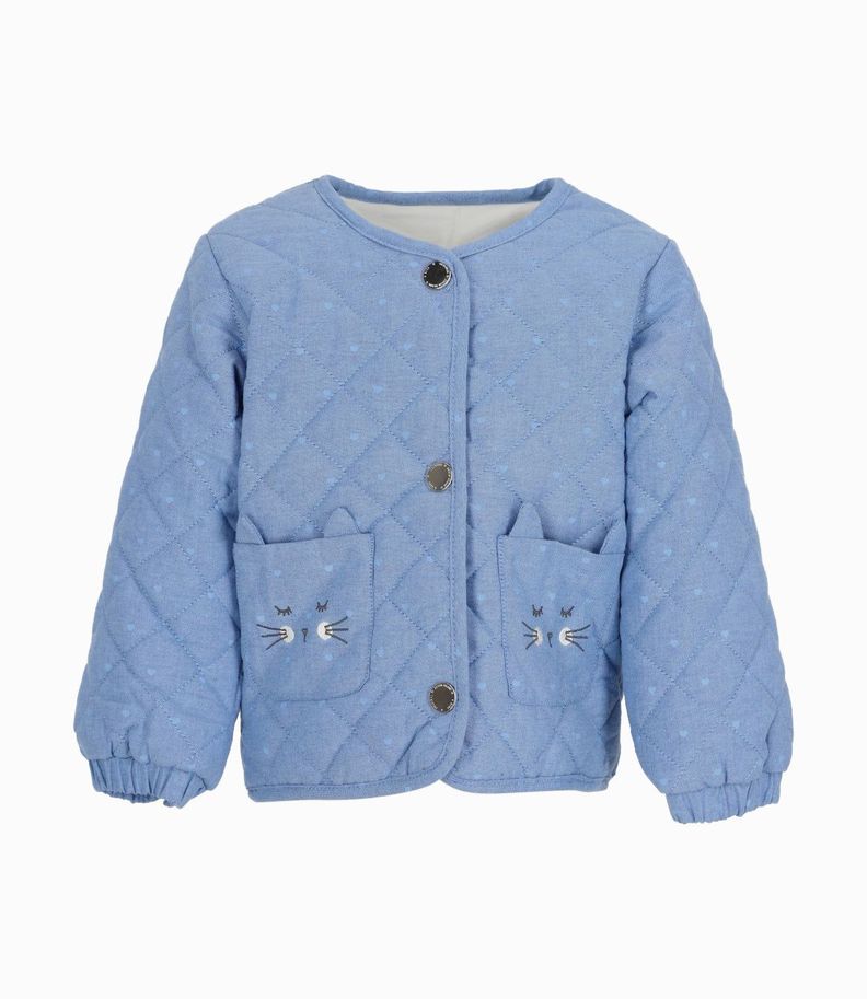 Chaqueta bebés quilt azul marino 4 Kids-1
