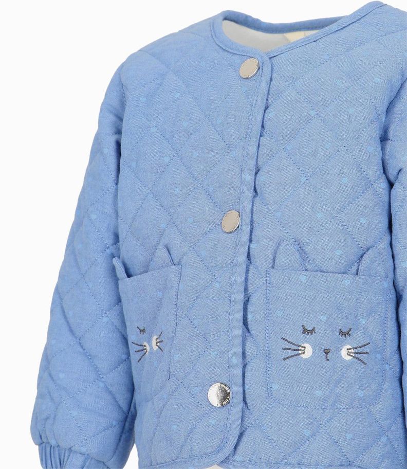 Chaqueta bebés quilt azul marino 4 Kids-3