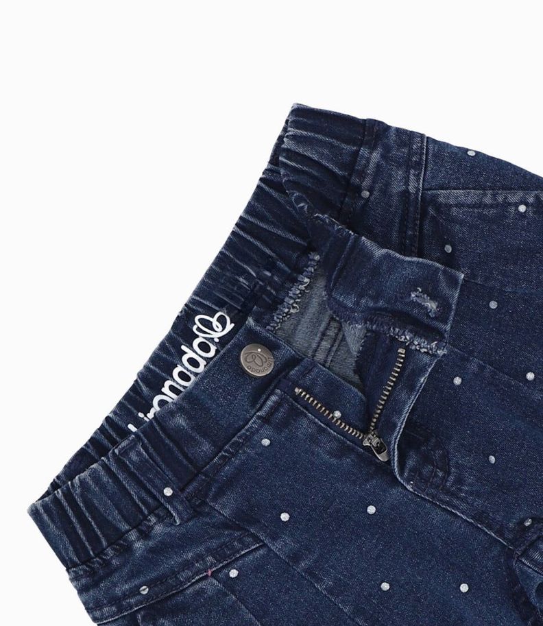 Jeans bebés con puntos azul marino Limonada-2
