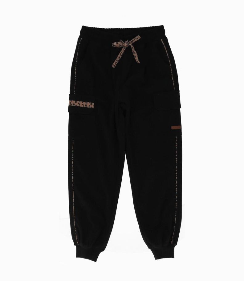 Pantalón niña jogger negro Limonada-0