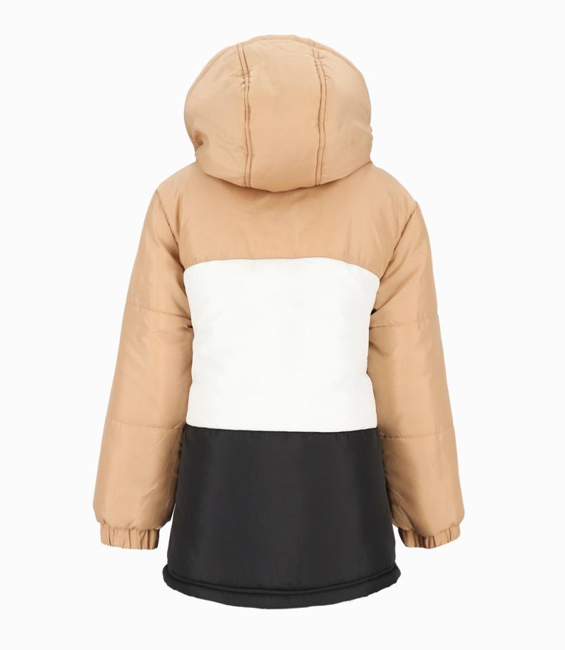Parka niño impermeable beige Black and Blue-1