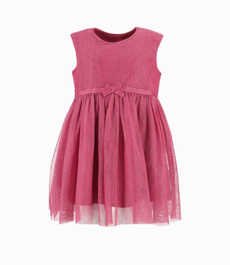 Conjunto bebés de vestido y abrigo burdeo Limonada-1