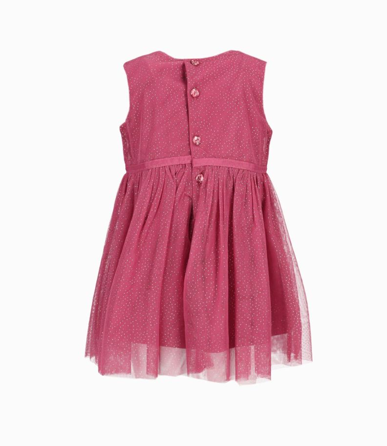Conjunto bebés de vestido y abrigo burdeo Limonada-2