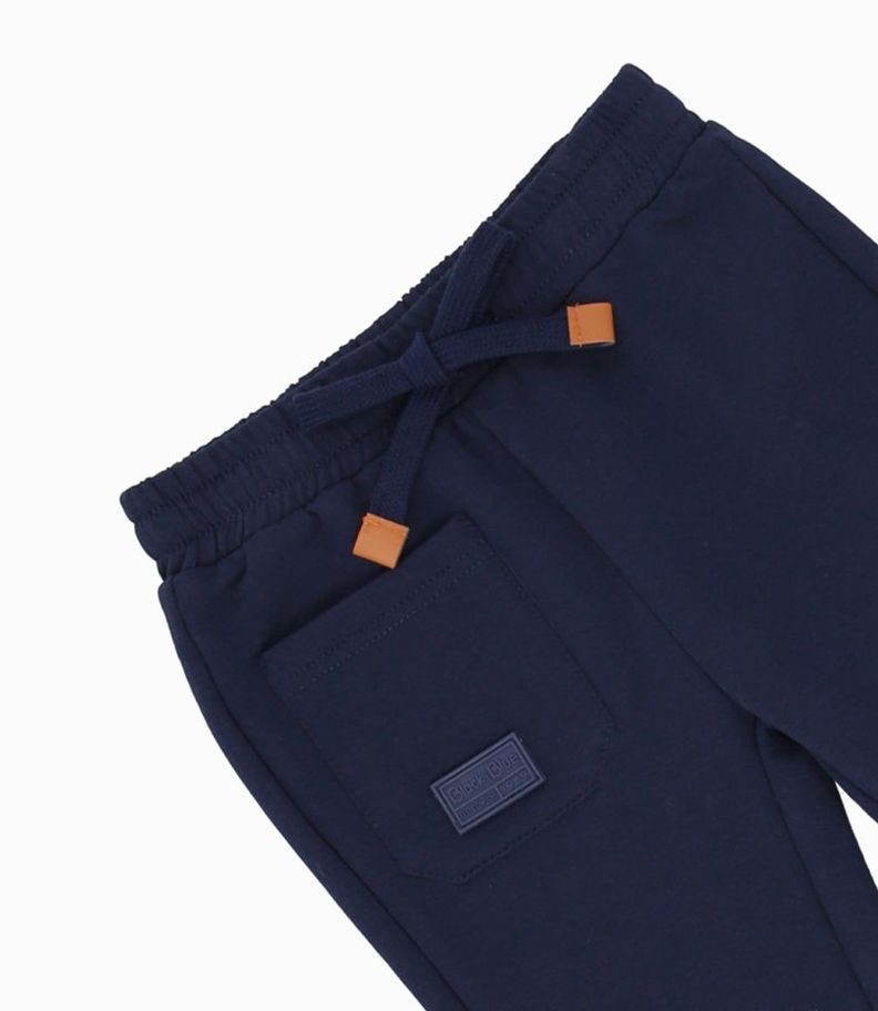 Pantalón de buzo bebés jogger azul marino Black and Blue-2