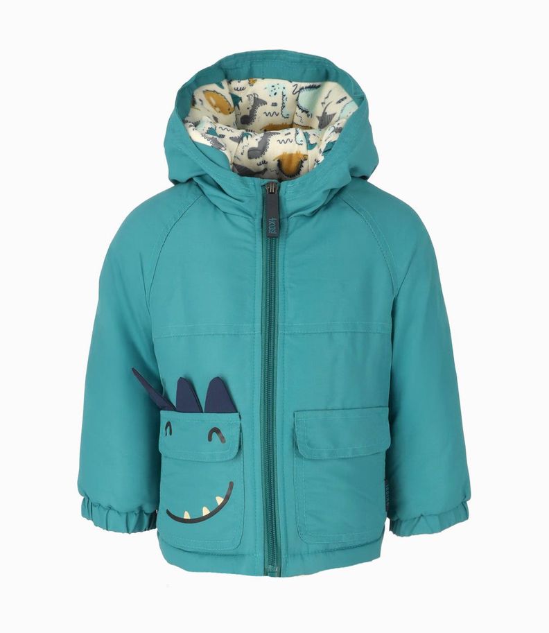 Parka bebés impermeable verde 4 Kids-0