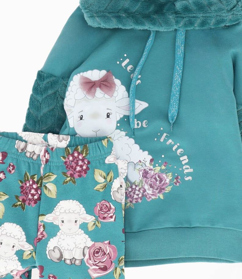Conjunto bebés con oveja petróleo Limonada-4
