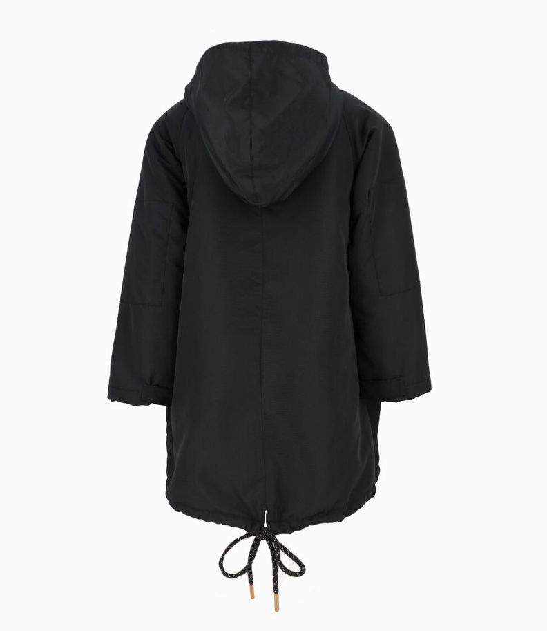 Abrigo niño impermeable negro Black and Blue-2