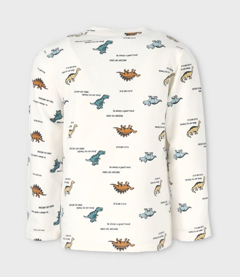 Polera niño con dinosaurios blanco Black and Blue-1
