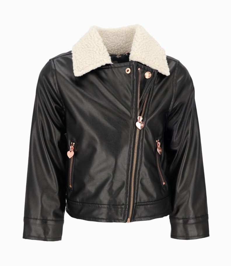 Chaqueta niña biker negro 4 Kids-1
