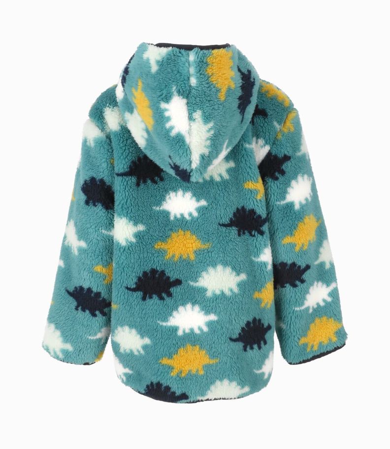 Chaqueta bebés con dinosaurios verde 4 Kids-2
