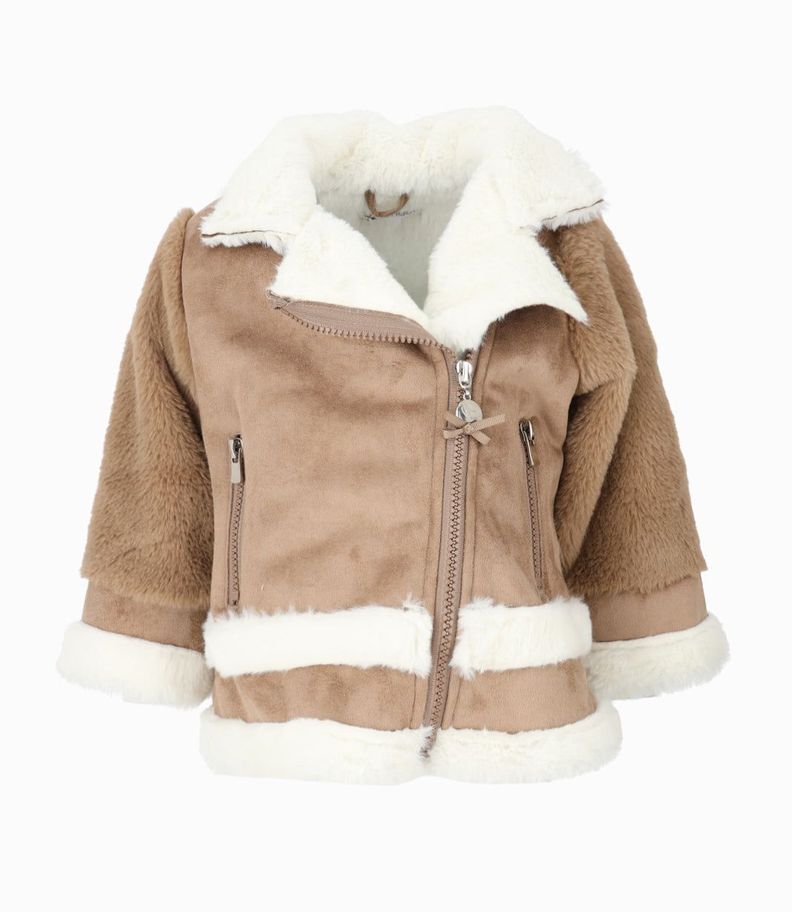 Chaqueta bebés aviadora chocolate Limonada-1