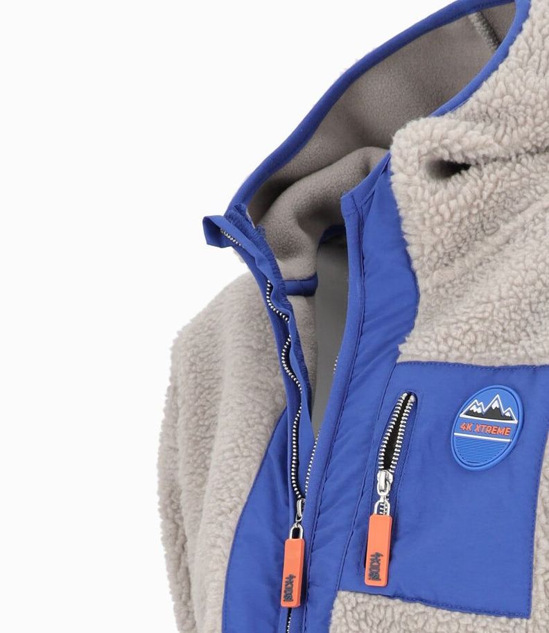 Polerón niño sherpa gris 4 Kids-3