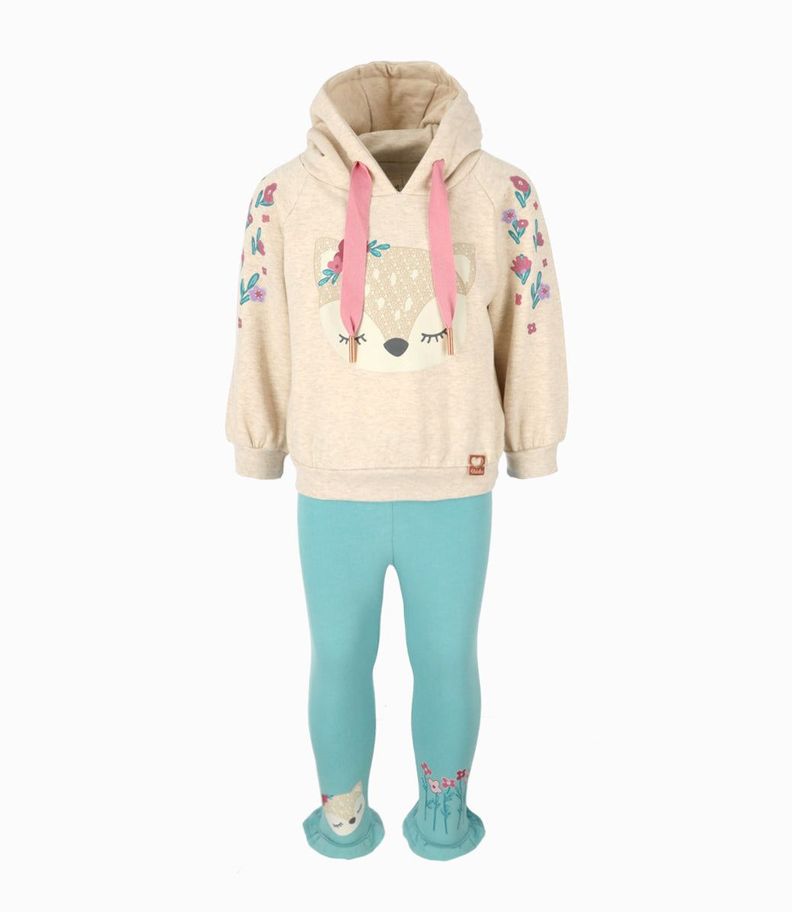 Conjunto bebés con diseño beige 4 Kids-0