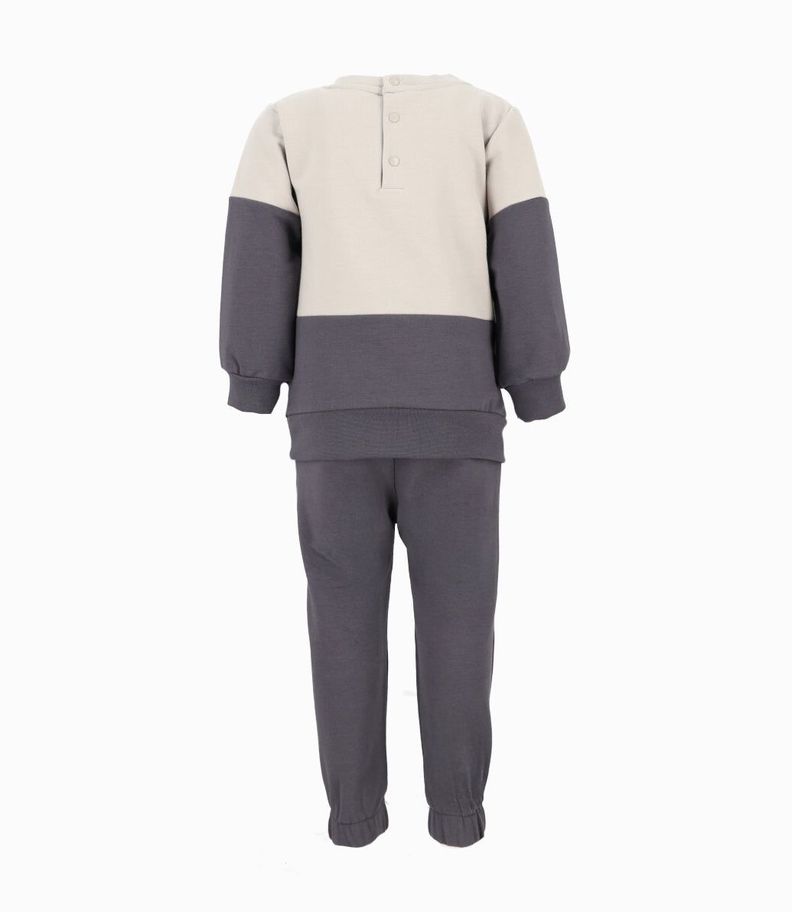 Buzo bebés con diseño gris 4 Kids-1