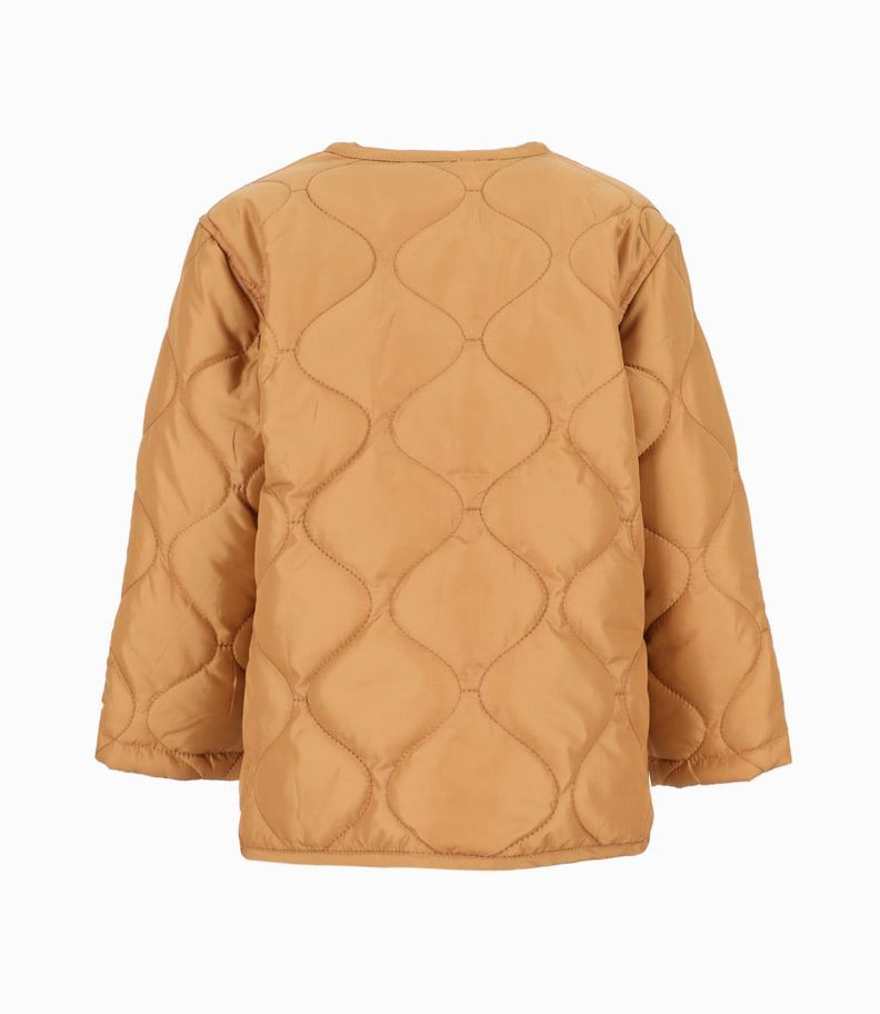 Chaqueta bebés quilt camel Black and Blue-1
