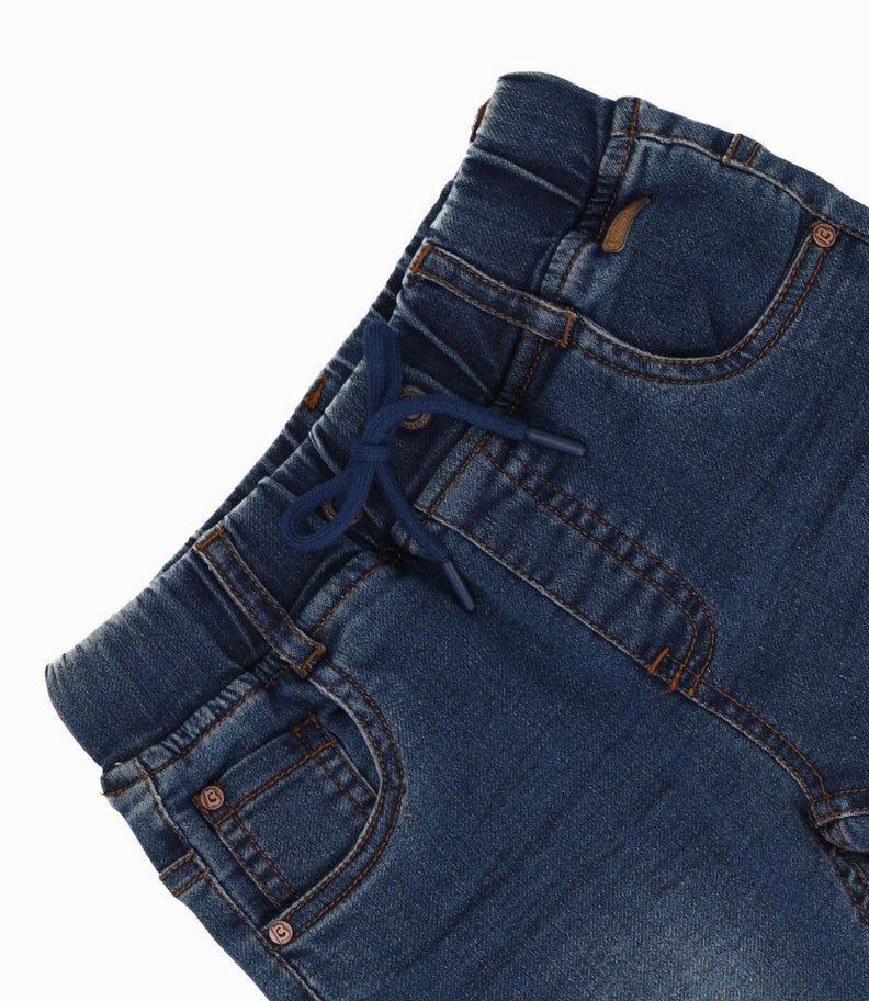 Jeans niño leggings denim azul Black and Blue-2
