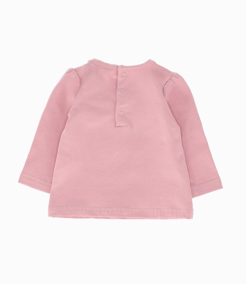 Polera bebés con osito palo rosa Limonada-1