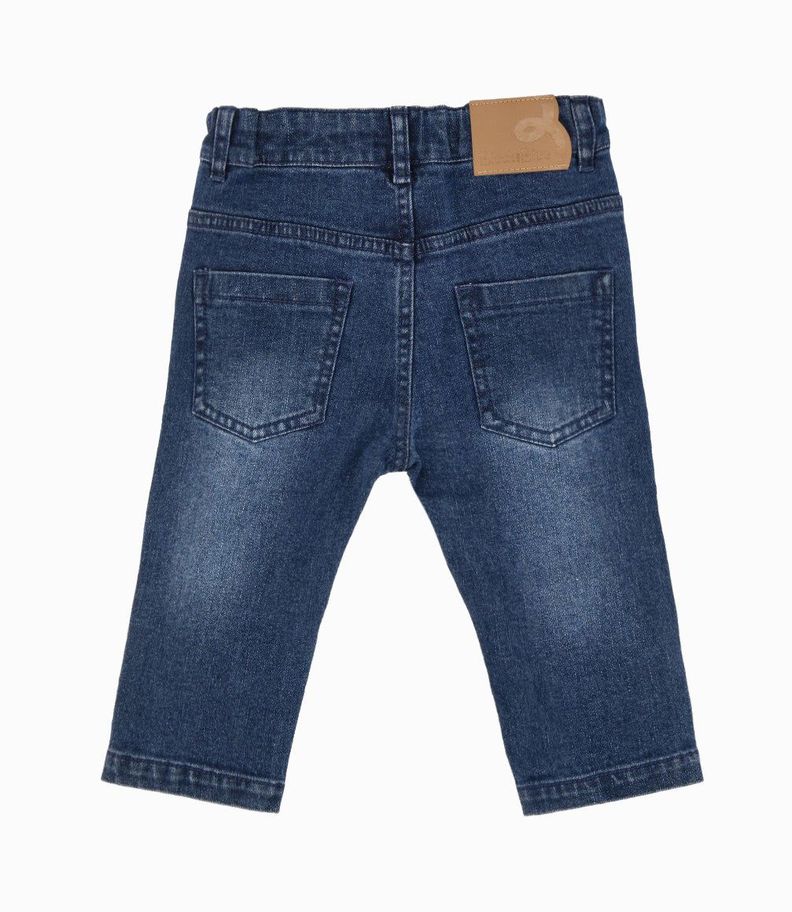 Jeans bebés pitillos denim azul Black and Blue-1