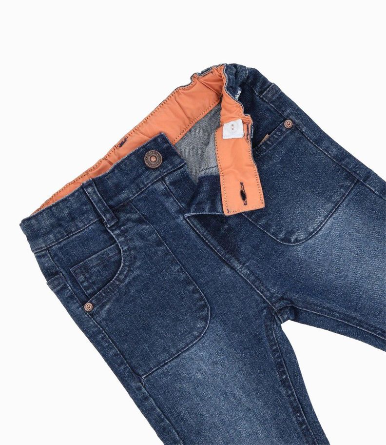 Jeans bebés pitillos denim azul Black and Blue-2