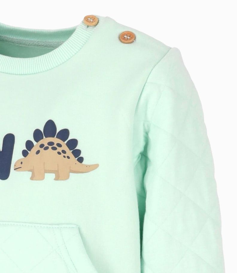 Polerón bebés dino menta 4 Kids-2
