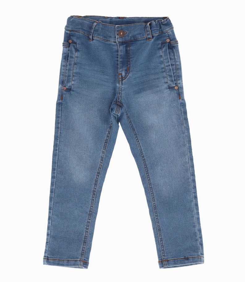 Jeans niño básico denim celeste Black and Blue-0