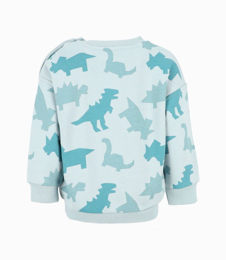 Polerón bebés con dinosaurios menta Black and Blue-1