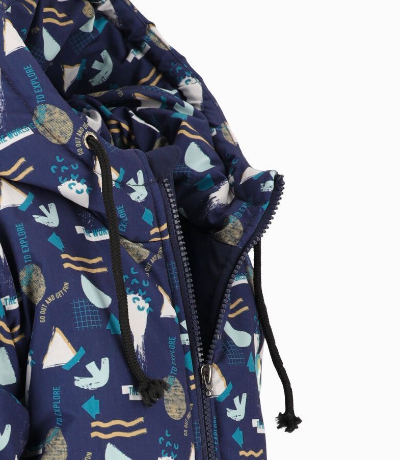 Parka niño con diseño azul marino 4 Kids-3