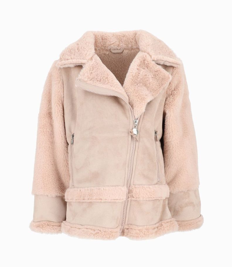 Chaqueta niña aviadora beige Limonada-0