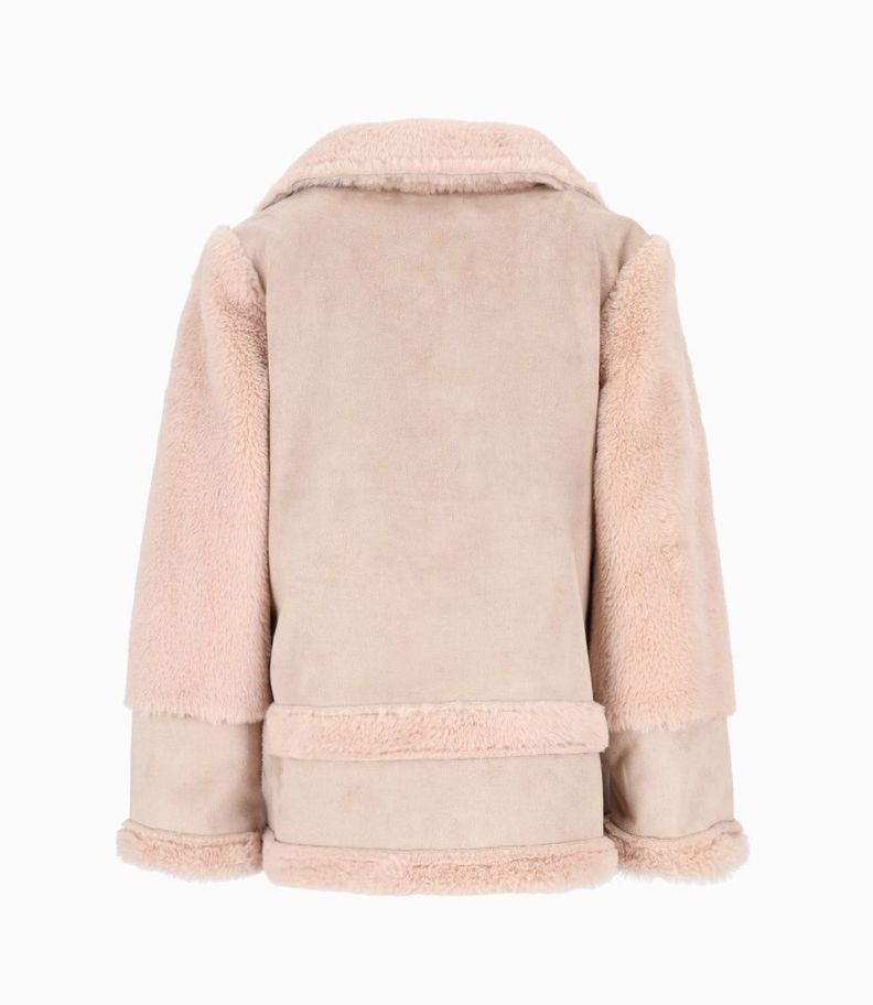 Chaqueta niña aviadora beige Limonada-1