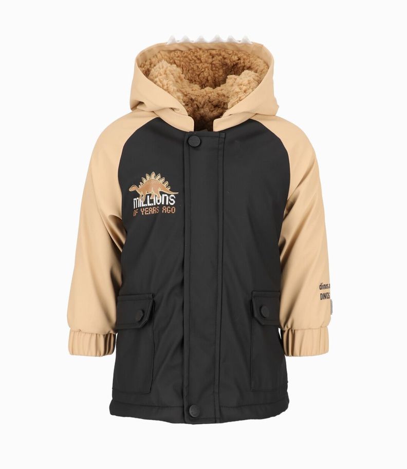 Chaqueta bebés de dinosaurio negro Black and Blue-0